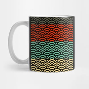 Retro Japanese Clouds Pattern RE:COLOR 06 Mug